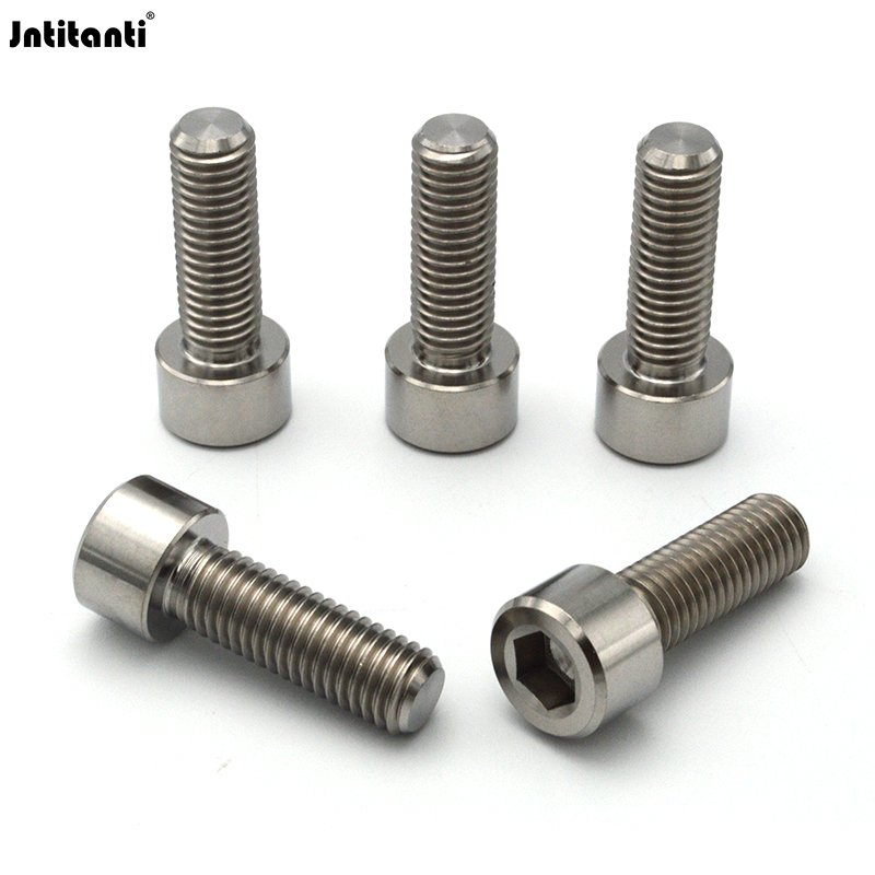 Jntitanti Factory 10.9 Grade Gr.5 Titanium Ti-6Al-4V Titanium Screw Bolts M10x1.5*25mm for Racing Car