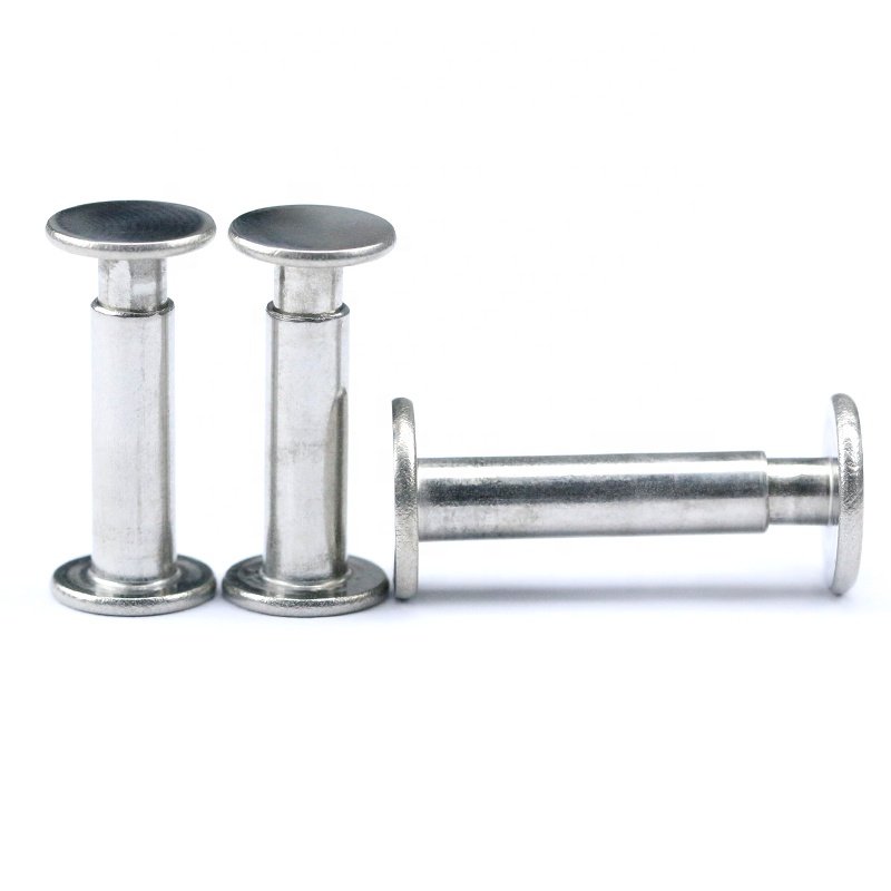 Remaches 304 Stainless Steel Rivets Flat Head Double Male Female Rivet for New Energy Auto Accessories