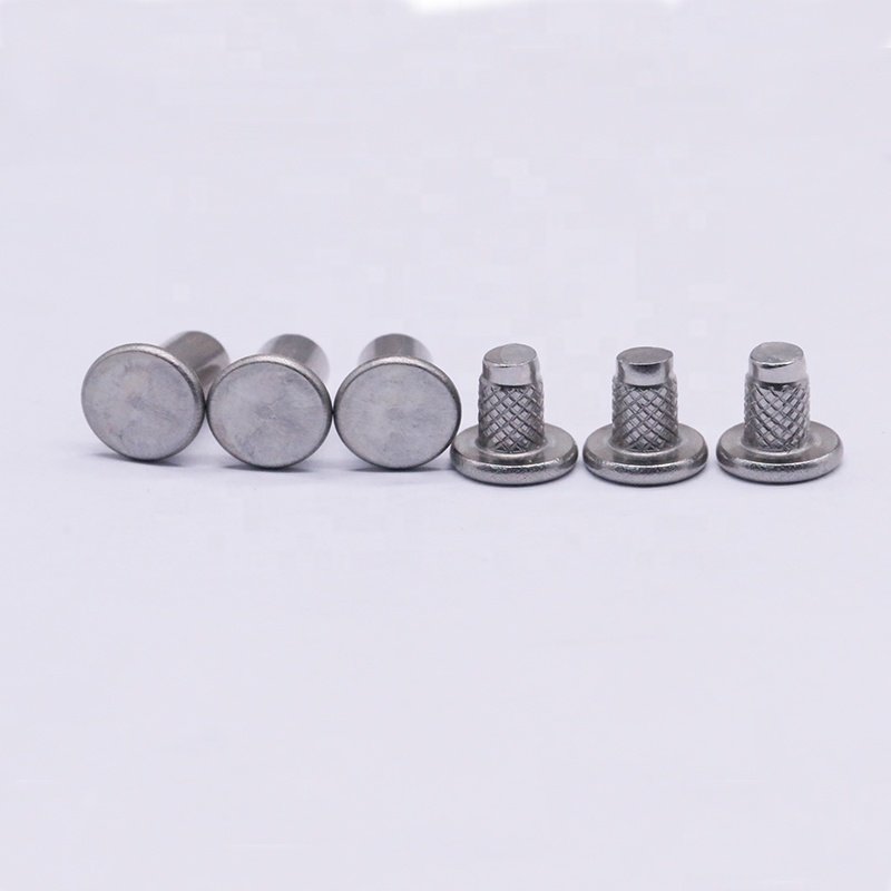 Remaches 304 Stainless Steel Rivets Flat Head Double Male Female Rivet for New Energy Auto Accessories