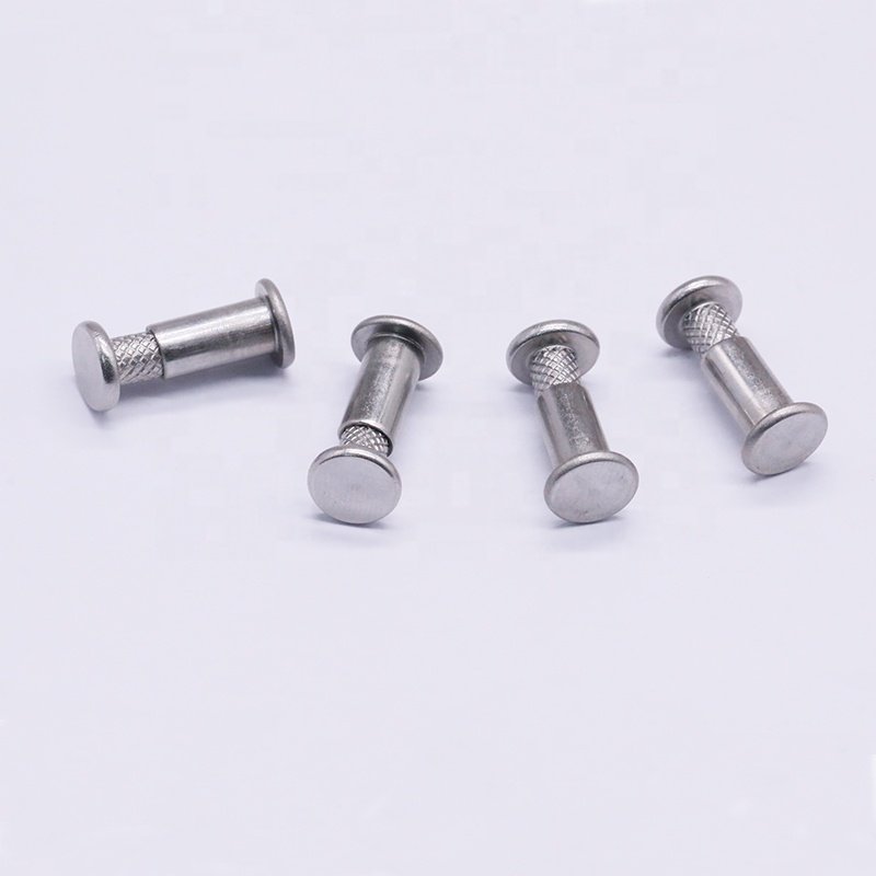 Remaches 304 Stainless Steel Rivets Flat Head Double Male Female Rivet for New Energy Auto Accessories