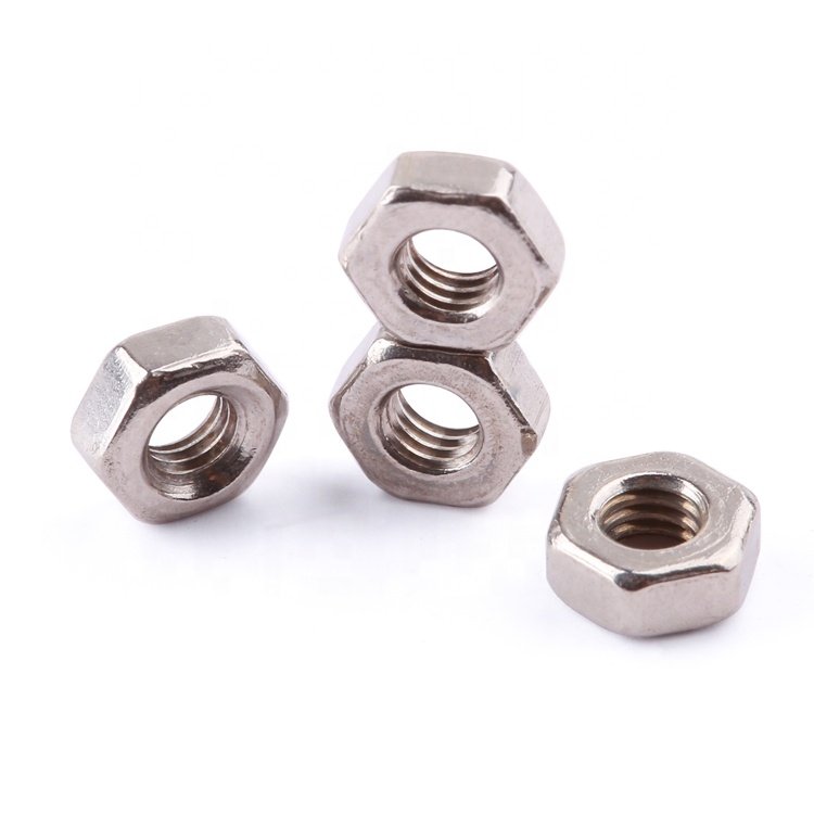 Hot Sale DIN 934 Stainless Steel 304 A2-50 A2-70 M2-M12 Hexagon Hex Nut Fastener