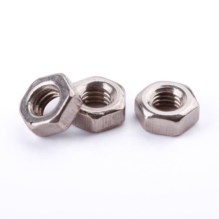 Hot Sale DIN 934 Stainless Steel 304 A2-50 A2-70 M2-M12 Hexagon Hex Nut Fastener