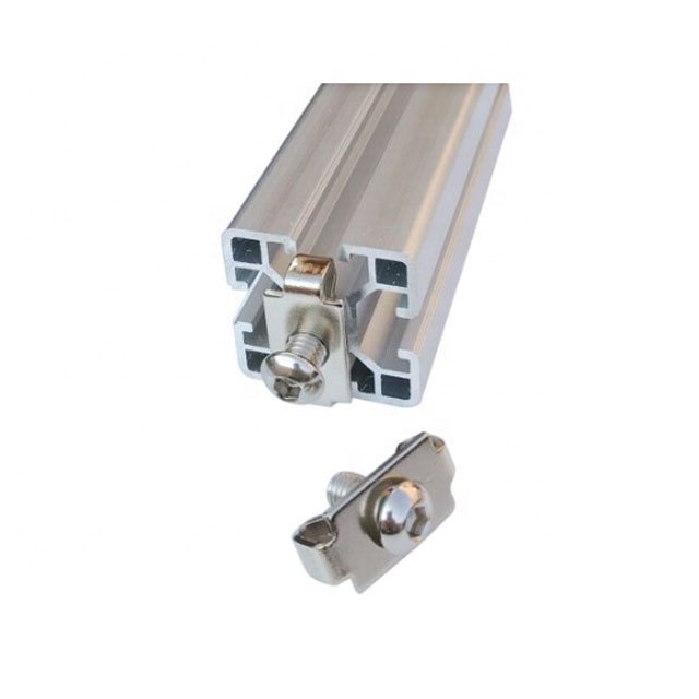 10-Slot Elastic Fastener 4545 Series Carbon Steel Screw Connectors for Aluminum Profile Wire Thread Insert