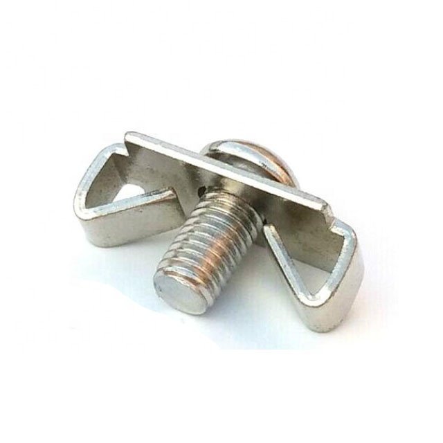 10-Slot Elastic Fastener 4545 Series Carbon Steel Screw Connectors for Aluminum Profile Wire Thread Insert