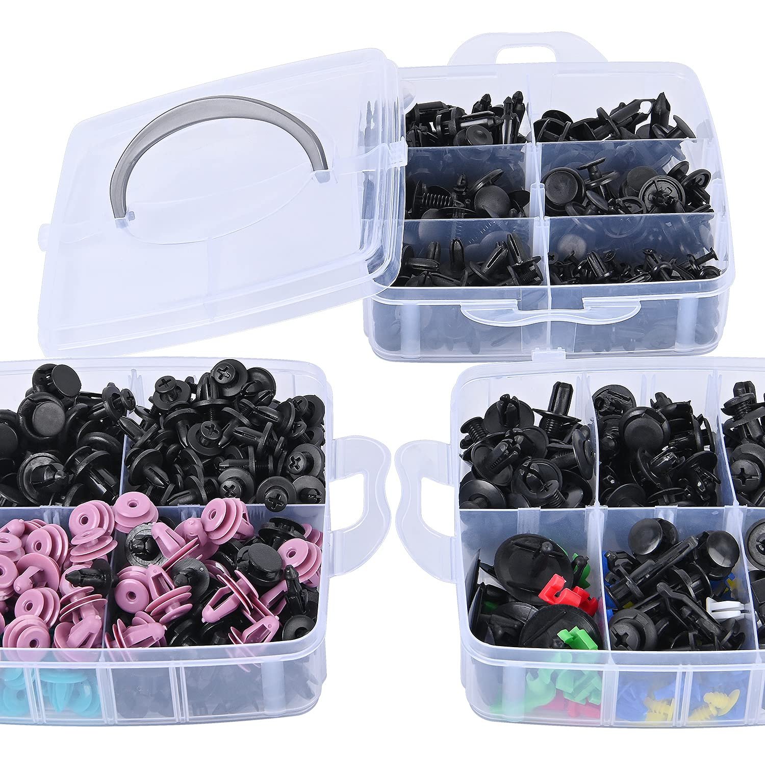 725Pcs Auto Fastener Car Plastic Bumper Clip Retainer for Car Fastener Automotive Body Mat Clips and Plastic Fastener