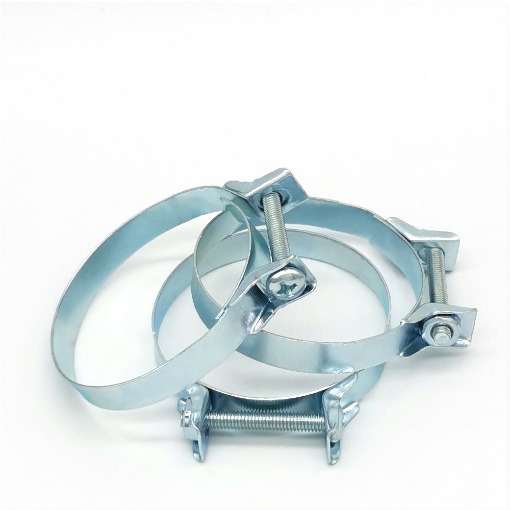 Customized Galvanized Steel Auto Carburetor Interface Card Hoop Air Filter Hose Clamps Pipe Clamps with Zinc Finish