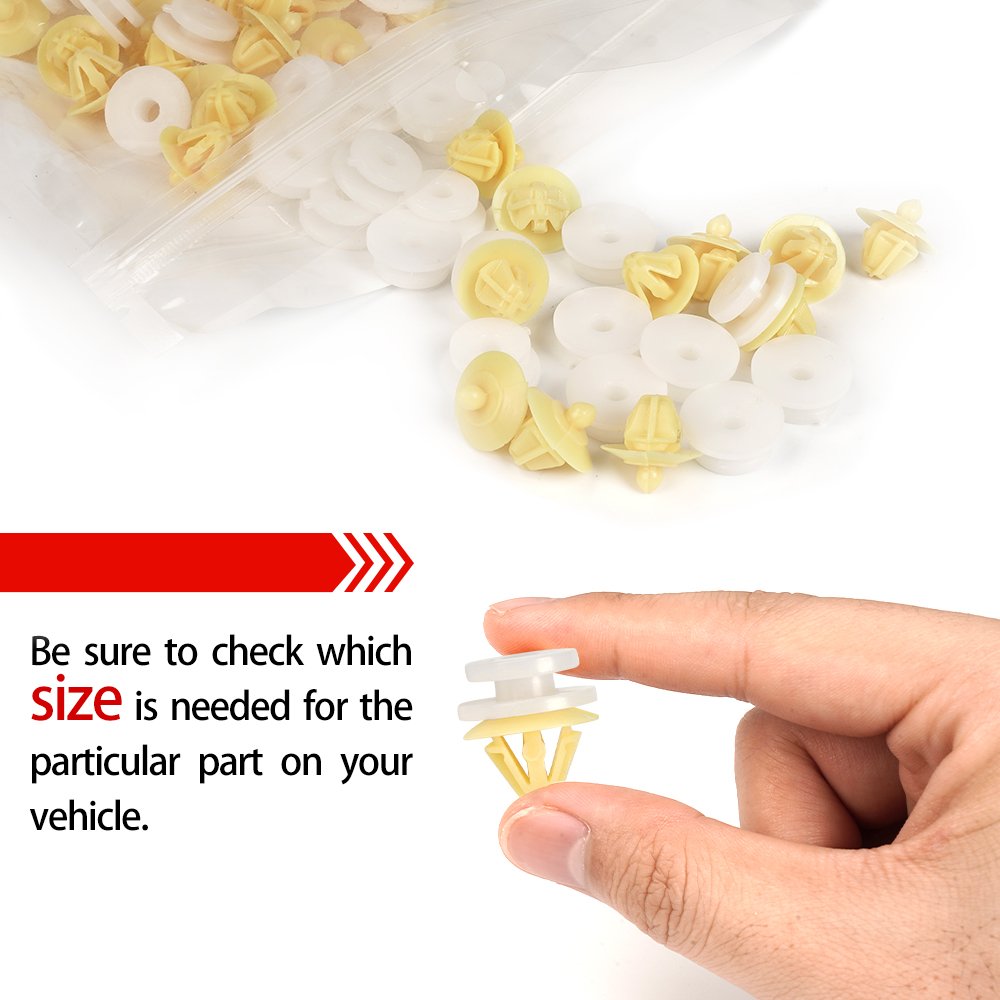 QGZ290 Auto Car Parts Nylon Rivet Door Panel Trim Fender Bumper Fastener Plastic Clips for NISSAN