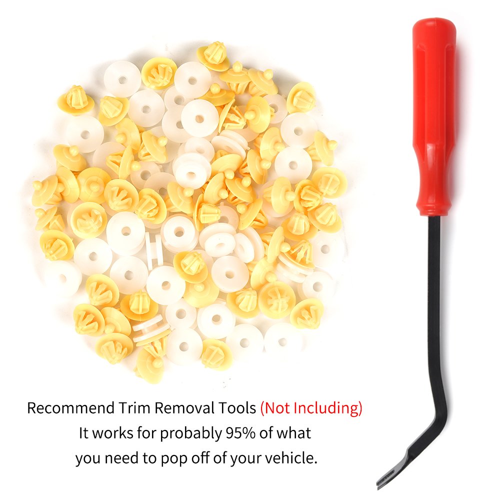 QGZ290 Auto Car Parts Nylon Rivet Door Panel Trim Fender Bumper Fastener Plastic Clips for NISSAN