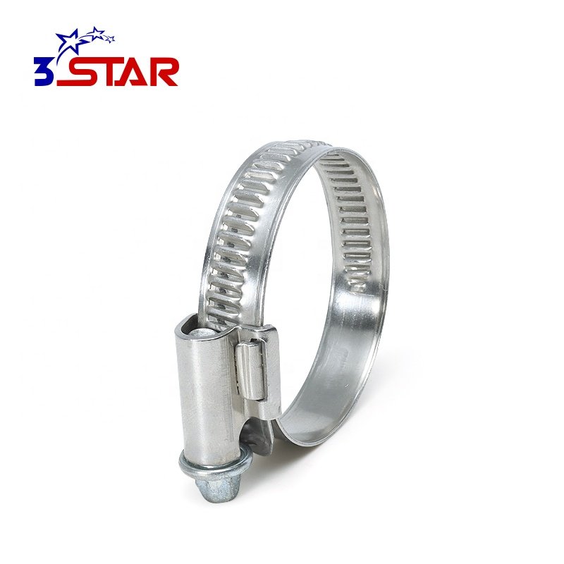 China Manufacturer German Type Worm Drive Stainless Steel Hose Clamp