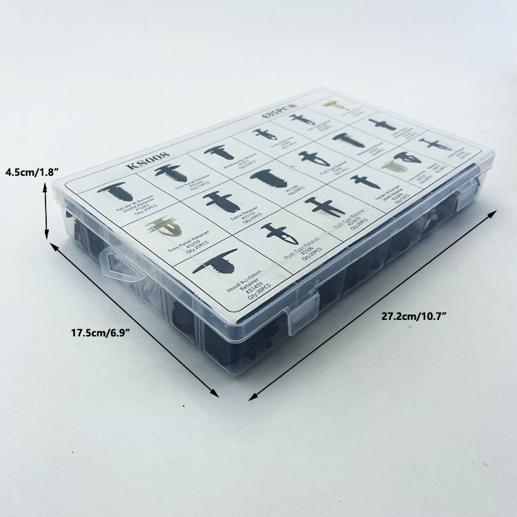 OEM 435PCS Car Clips Push Retainer Bumper Fastener Auto Panel Push Plastic Fastener Kit Bumper Clips