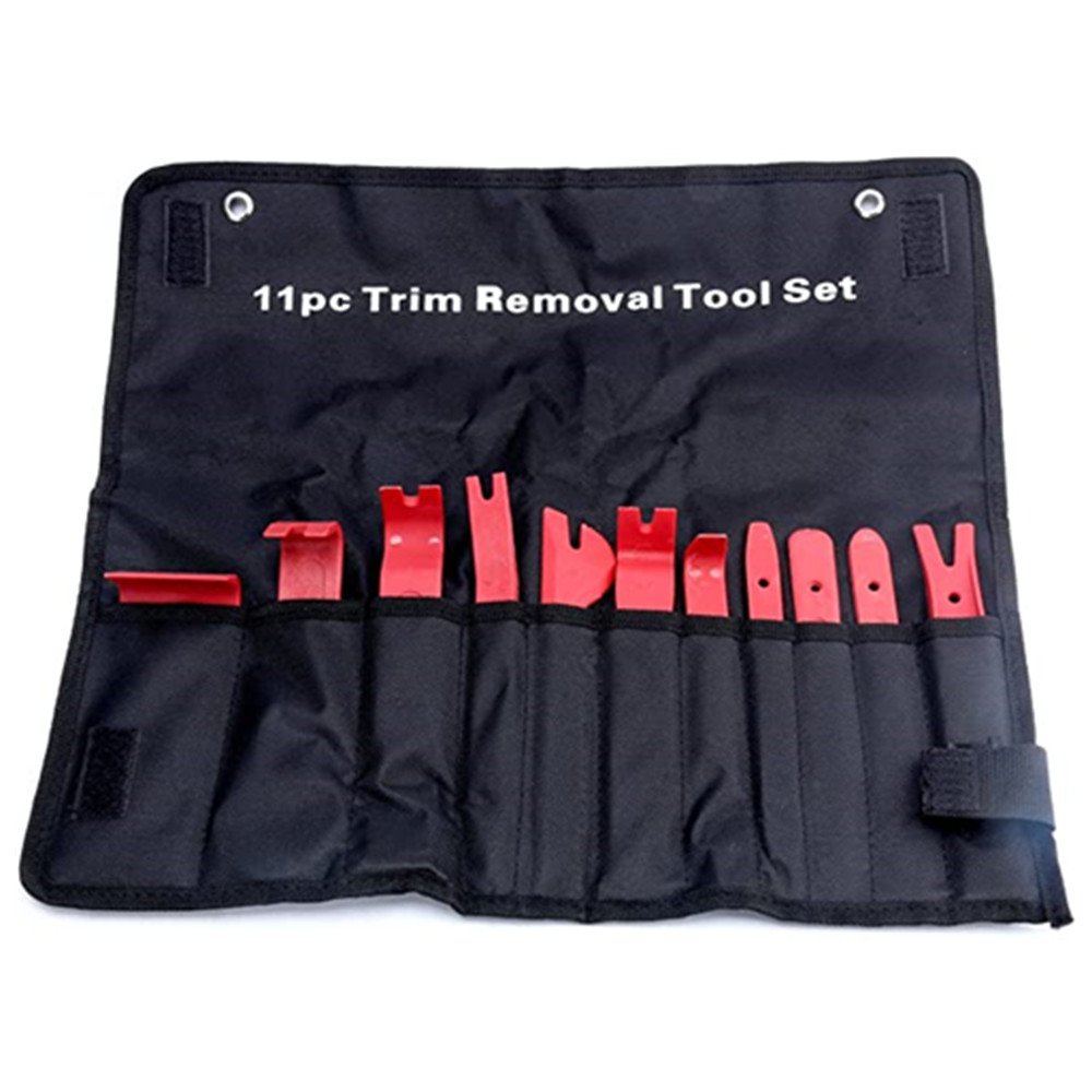 11Pc Auto Trim Door Panel Window Molding Upholstery Fastener Clip Removal Tool Kit
