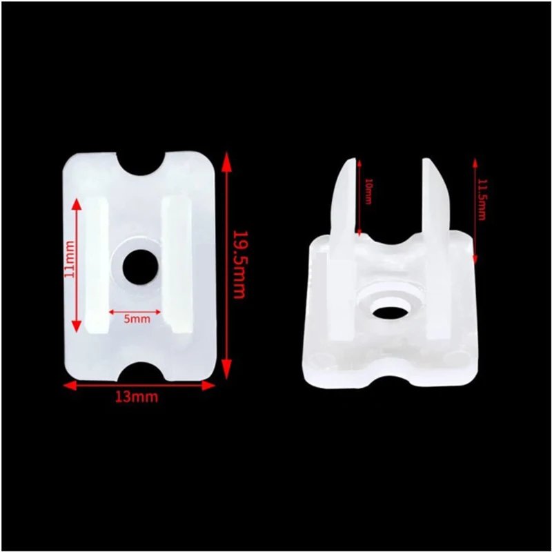 LED Strip Fix Clips Connector 2835 5050 RGB Neon Light Fastener 110/220V COB Plastic Buckle Flexible LED Tape Holder Accessories