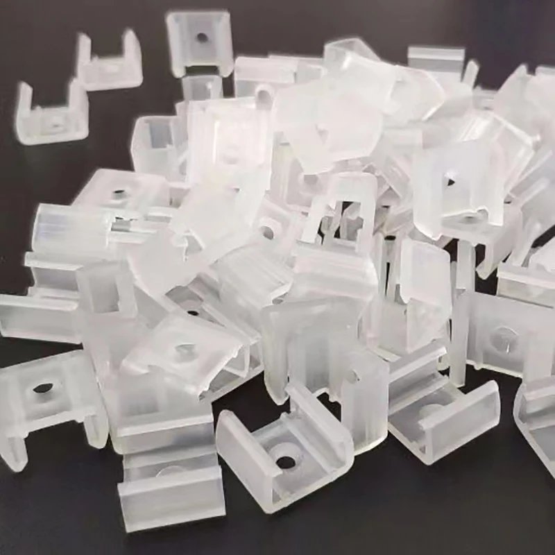 LED Strip Fix Clips Connector 2835 5050 RGB Neon Light Fastener 110/220V COB Plastic Buckle Flexible LED Tape Holder Accessories
