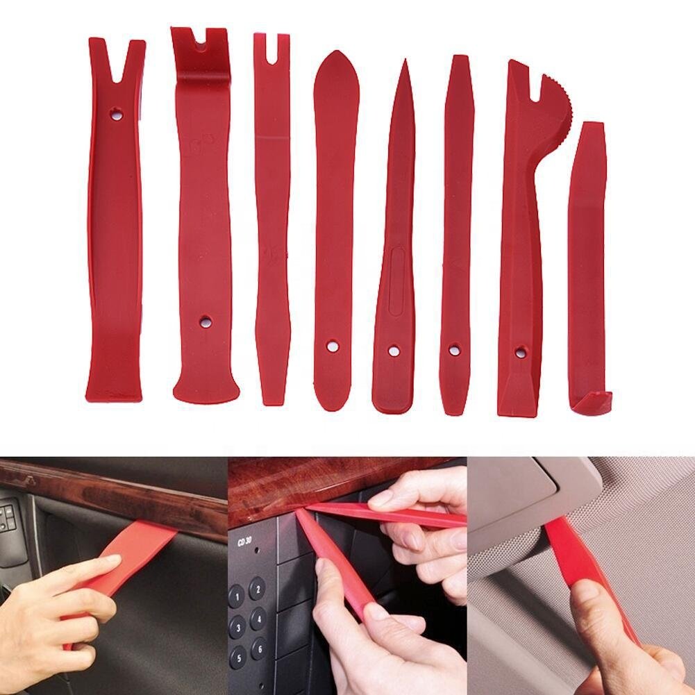 Car Upholstery Repair Auto Clip Pliers Fastener Remover Pry Trim Removal Tool Kit for Car Audio Dash Door Panel Window Molding