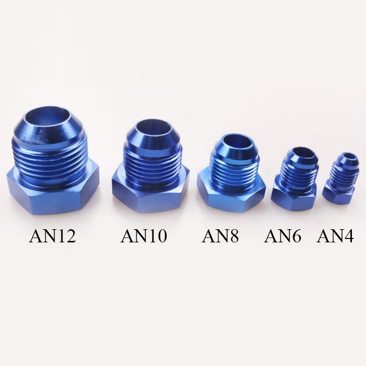 CNC Aluminum Car Plug Connector For Cars AN4 AN6 AN8 AN10 AN12 Oil Catch Tank Pipe FittingsOil Cooler Adapter Auto Fitting