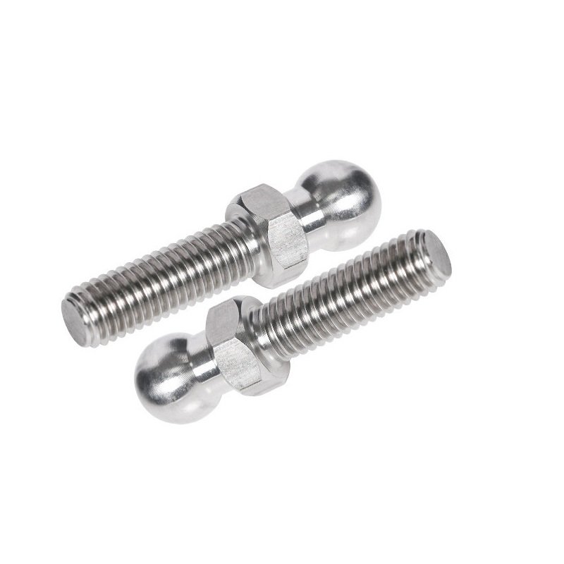 Ball Bearing Bolt M8 Auto Stainless Steel Solar Panel Fastener Head Screw Stud for Gas Springs 6mm 8