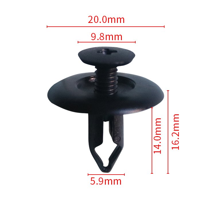 041548Hot Sale Push-in Fastener plastic clips for car Auto plastic clips and fasteners Plastic Rivets car clips Auto fasteners