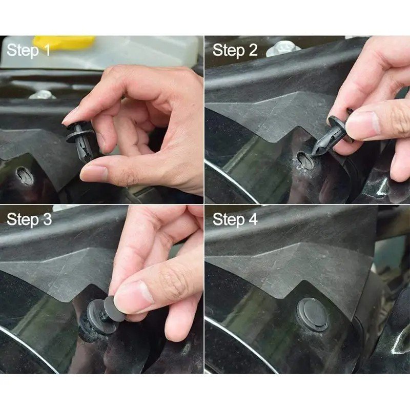 Oem 100pcs Mixed Auto Fastener Clip Push Retainer Plastic Rivet Bumper Fender Fastener