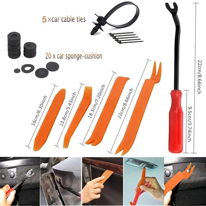 Oem 100pcs Mixed Auto Fastener Clip Push Retainer Plastic Rivet Bumper Fender Fastener