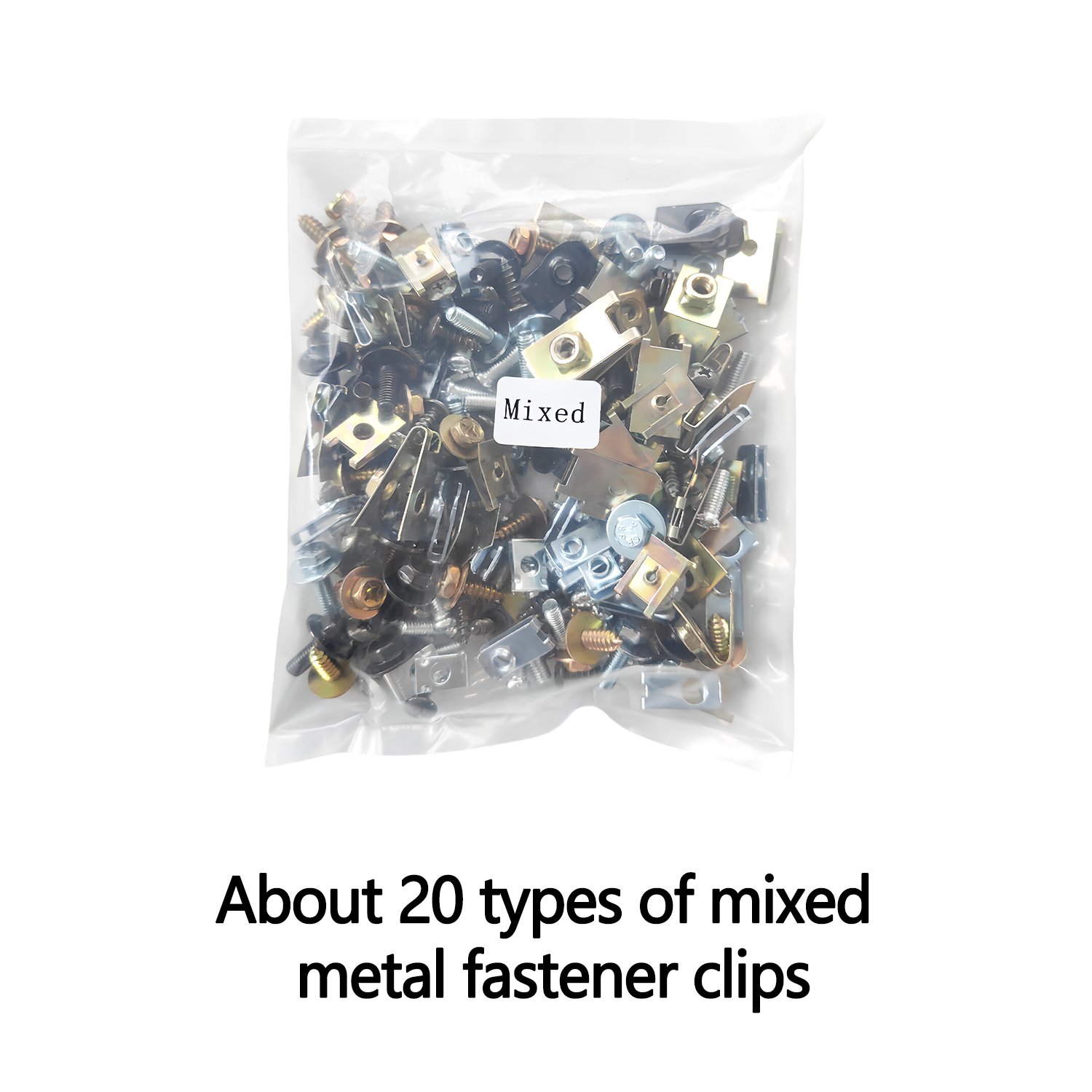 Car Metal Fastener Clip Fender Liner Bumper Cover Screw Bolt Self-Tapping Screw Splint Nut Flange Bolt Set