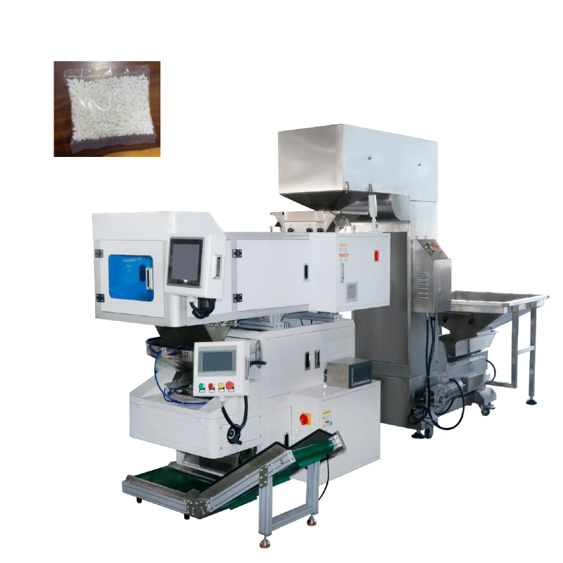 Save space integrative visual counting packing machine for toy part packaging