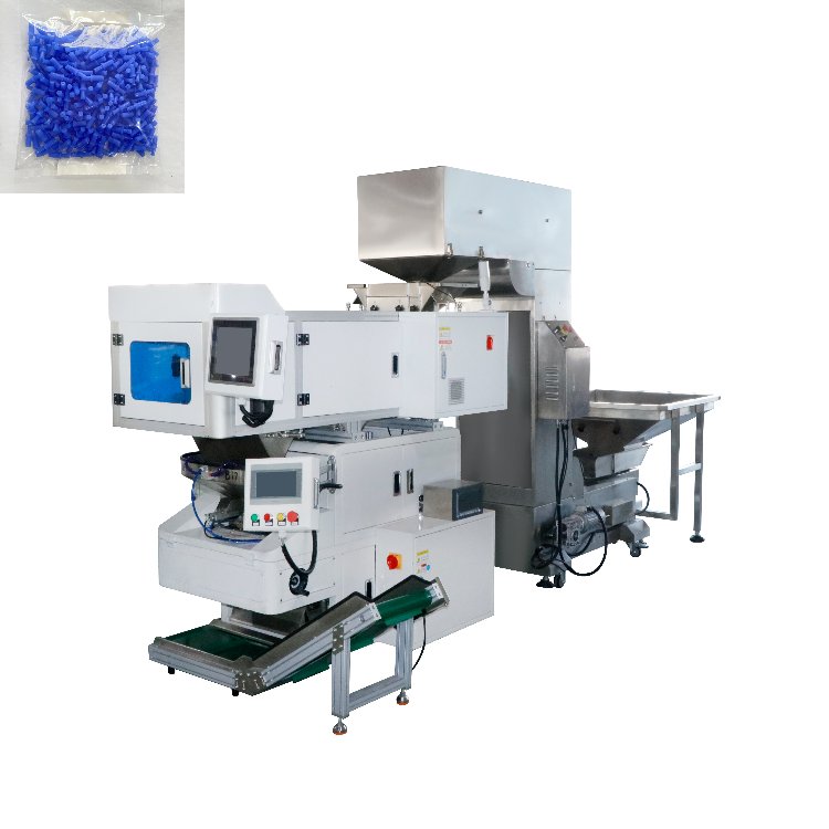 Save space integrative visual counting packing machine for toy part packaging