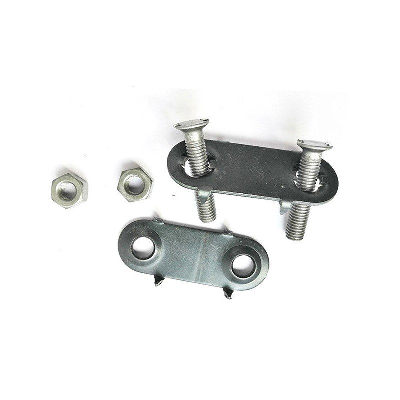1.5" 2" 2.5" 3" Bolt Solid Plate Durable Stainless Steel Belt Clips Conveyor Belt Fastener