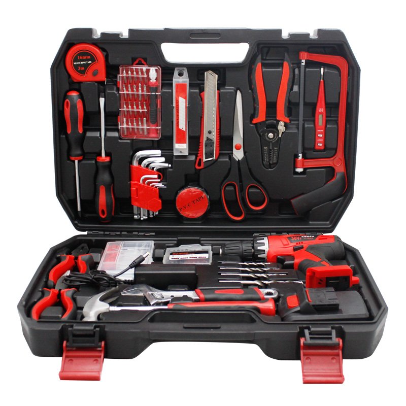 129pcs power drill hardware combination tools auto household tool sets professional screwdriver too kit vde