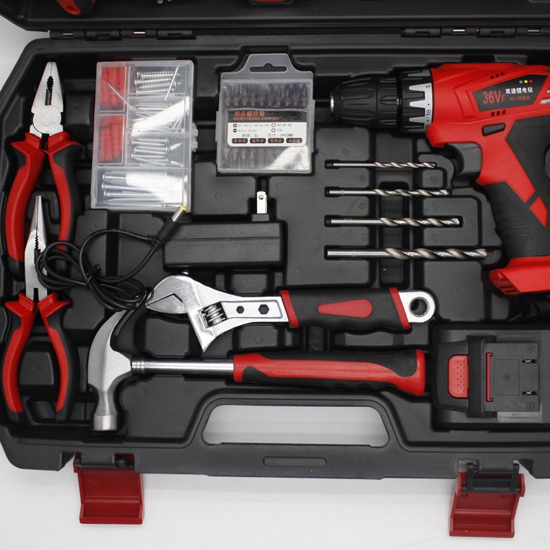 129pcs power drill hardware combination tools auto household tool sets professional screwdriver too kit vde