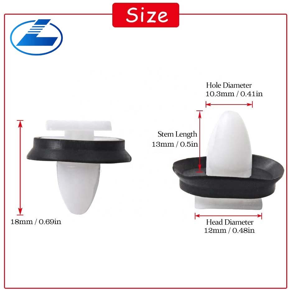 20PCS Car Door Trim Clips and fasteners for Citroen Fiat Ducato 856543 Plastic Side Moulding 71728806 Car Body Clips