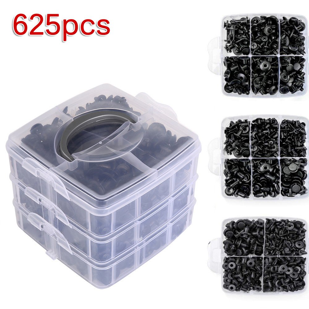 High Quality 625PCS Auto Plastic Clips Fasteners for Car