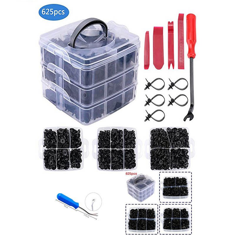 High Quality 625PCS Auto Plastic Clips Fasteners for Car