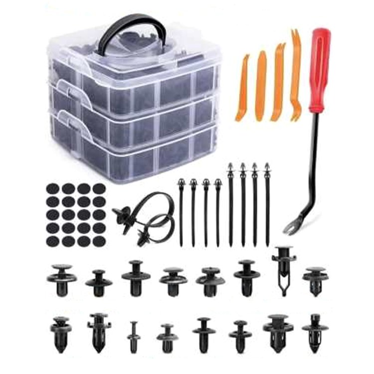 New Set 655 Pcs Push Retainer Clips Fasteners Assortment Plastic Rivet Bumper Kit Body Clips Car Auto Retainer Clips