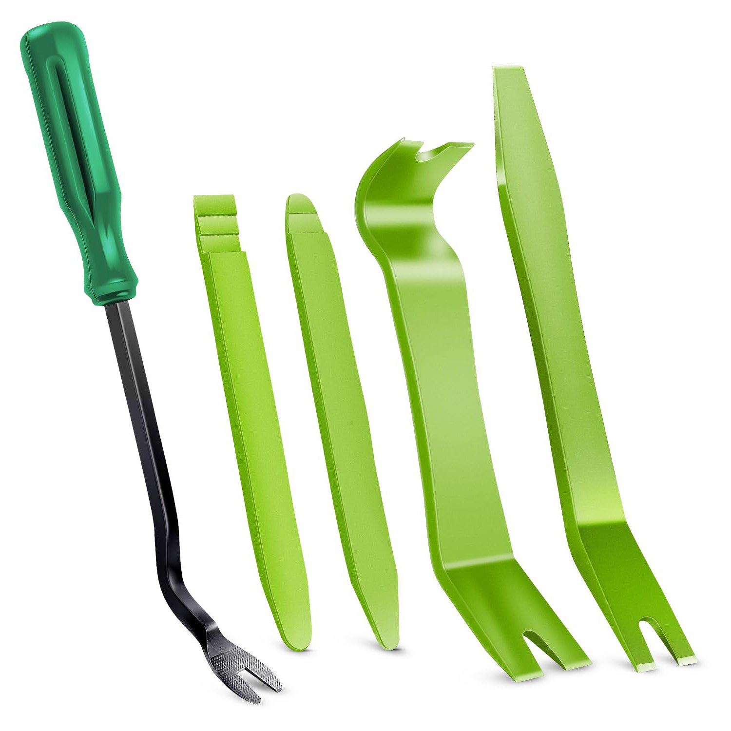 5PCS Car Door Panel Clips Pliers Trim Removal Rivets Fastener Puller Repair Tool