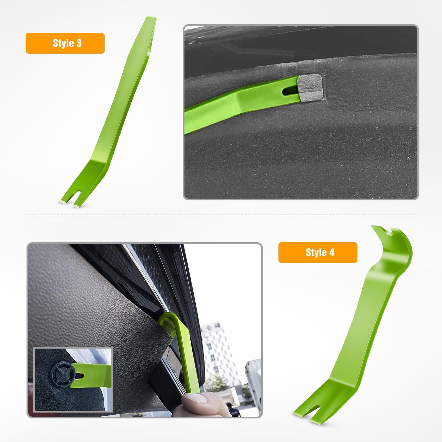 5PCS Car Door Panel Clips Pliers Trim Removal Rivets Fastener Puller Repair Tool