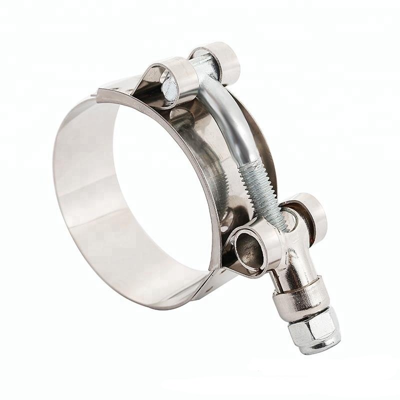Automotive Hose Clamp Stainless Steel T- Bolt Clamp Ss 201/304 Bolt Hammer Head Pipe Clamp