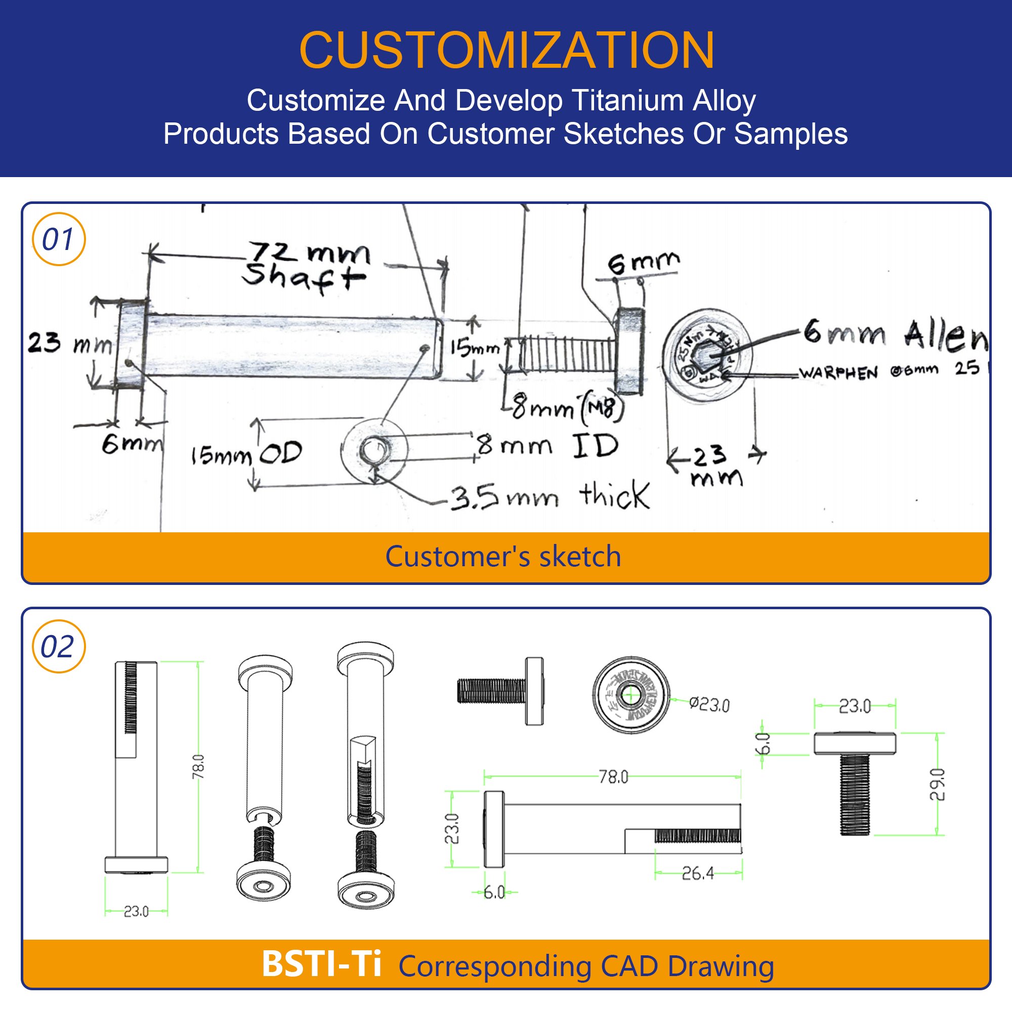 Titanium alloy TC4 outer hexagon flange bolt Automotive modification bolt M12*25 fastening screws