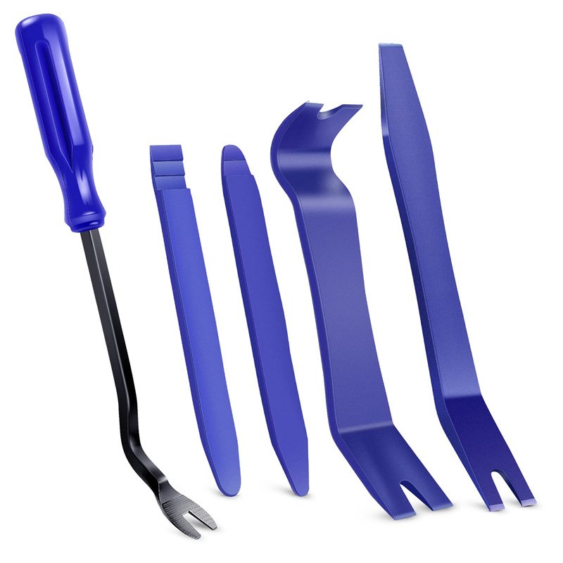 5PCS Automotive Trim Removal No-Scratch Pry Tool Kit for Car Door Clip Panel & Audio Dashboard Dismantle