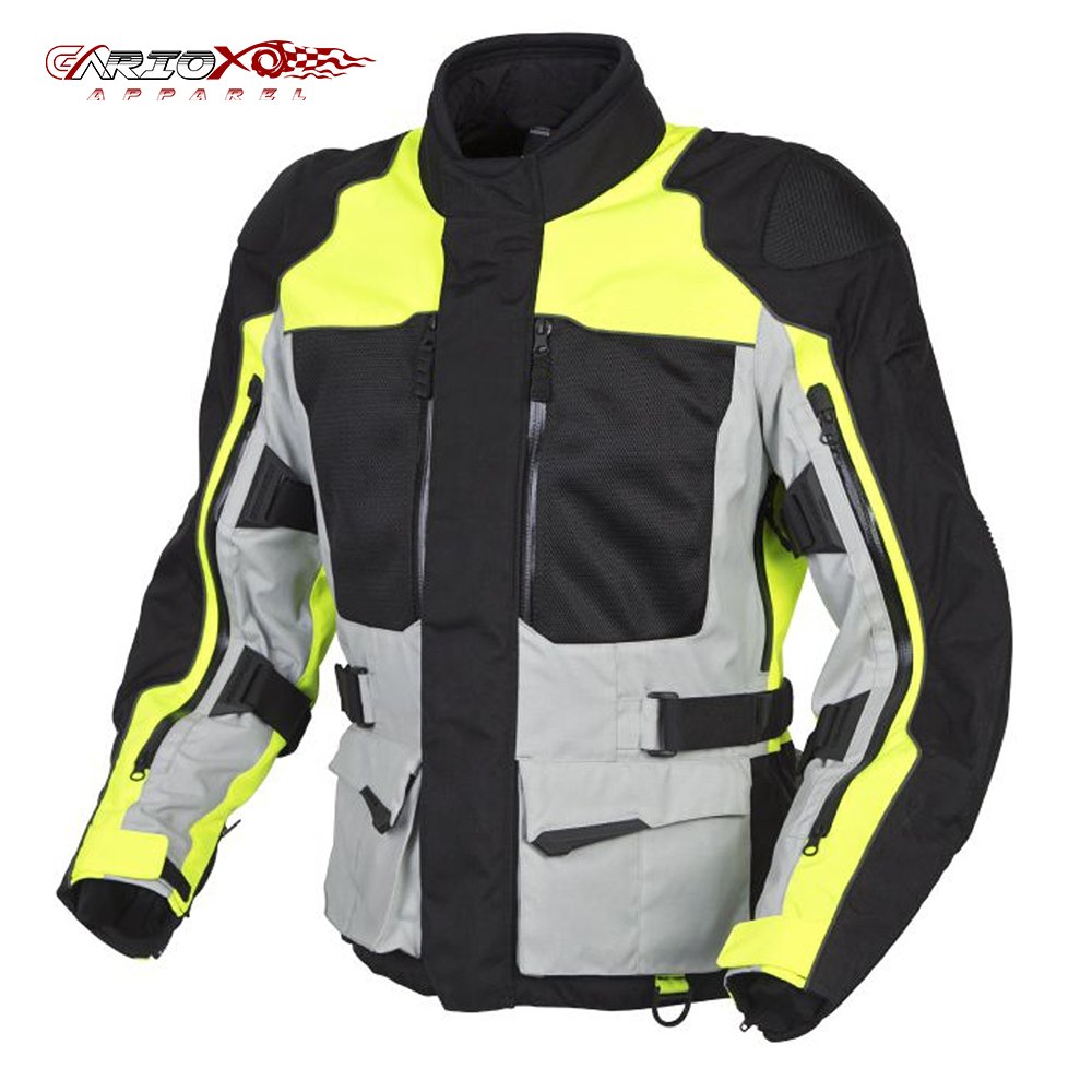 Motorcycle Jacket Included Shoulder Elbow Spine Protectors Sports Bike Gear for Serious Riders in all Weather Conditions
