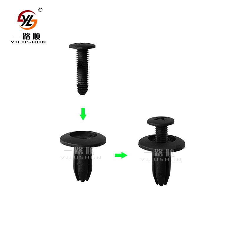 C09 Plastic Clip Car Door / Nylon Snap Fasteners / Auto Fastener Plastic Clips