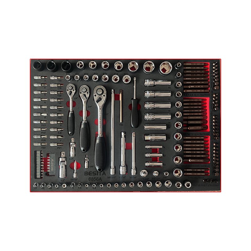 218 pcs repair hardware kits car socket quick ratchet socket wrench with 5 layer tool cabinet car repair kit protection tool