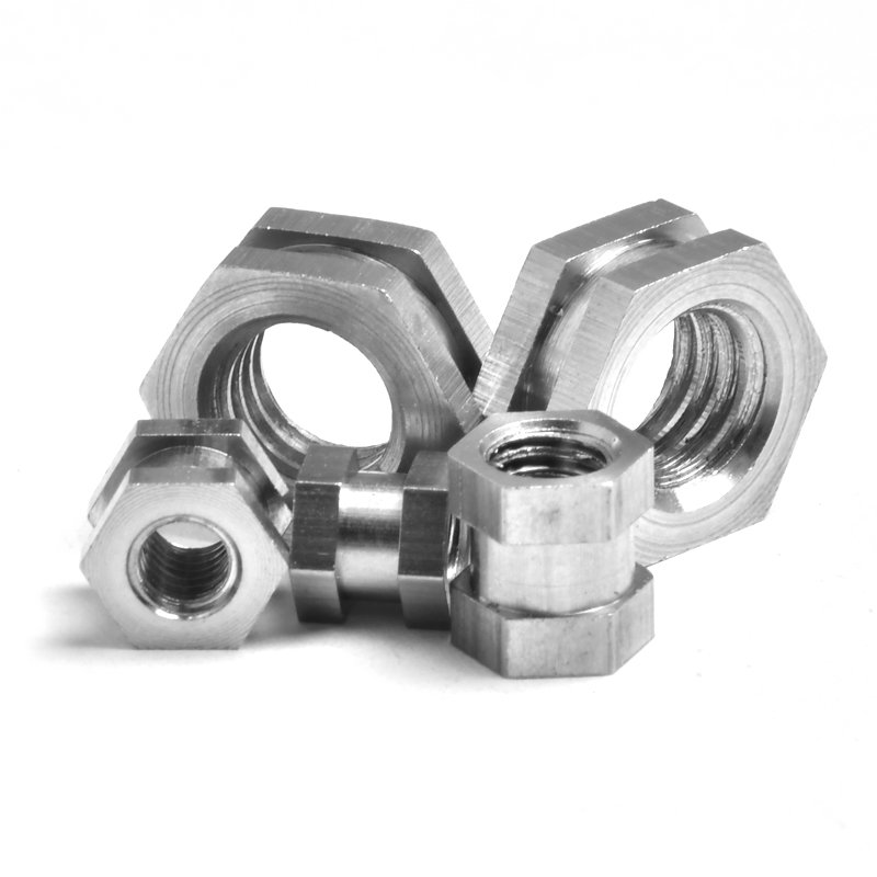 OEM Hex Stainless Steel Brass Insert nut SKT Insert Nut M5 M8 M10 through-hole Knurled Nut for Plastic injection molding