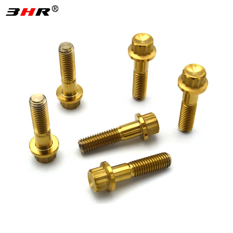3HR 10.9 Grade Gr.5 Titanium Alloy Ti-6Al-4V Auto Fasten Wheel Hub Bolts Screw