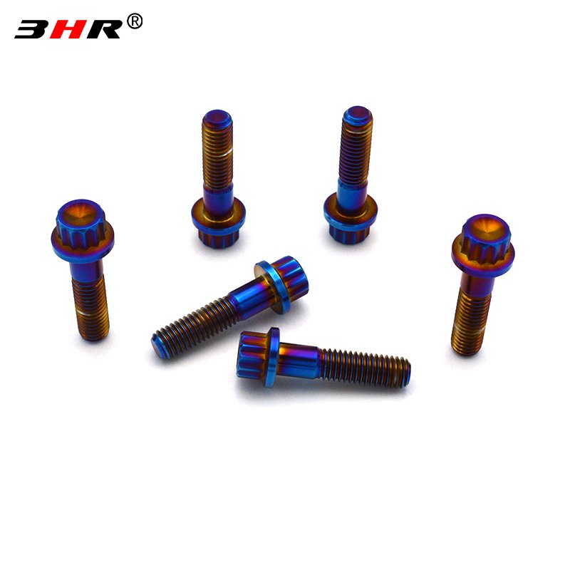 3HR 10.9 Grade Gr.5 Titanium Alloy Ti-6Al-4V Auto Fasten Wheel Hub Bolts Screw