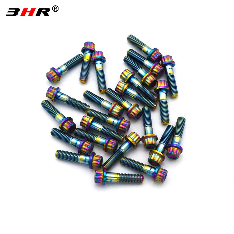 3HR 10.9 Grade Gr.5 Titanium Alloy Ti-6Al-4V Auto Fasten Wheel Hub Bolts Screw