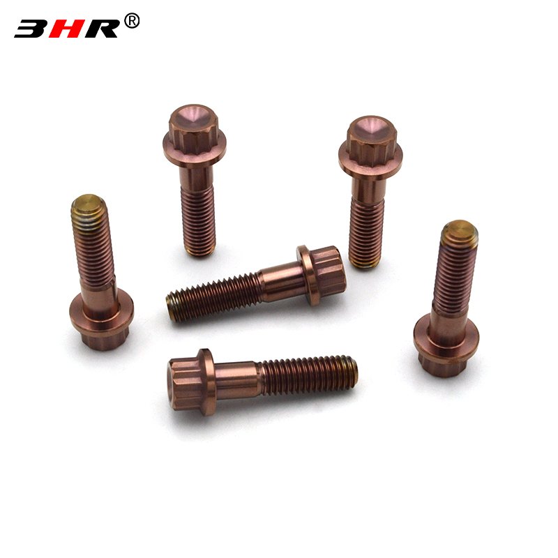 3HR 10.9 Grade Gr.5 Titanium Alloy Ti-6Al-4V Auto Fasten Wheel Hub Bolts Screw