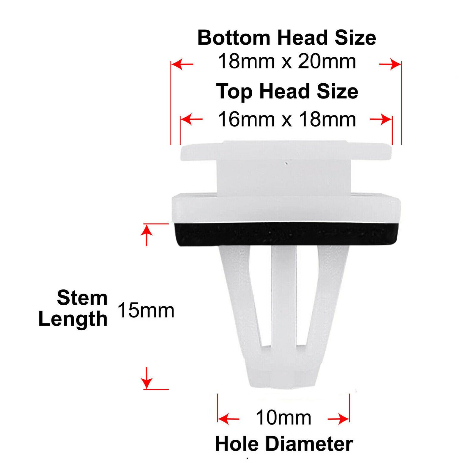 91504-SP1-003 Plastic Bumper Clips and Fasteners Customized Shape Wide Range for Automotive