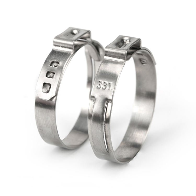 Ss304 Hose Clamp Single Ear Stepless Clips Stainless Steel Pipe Clamp PEX in Stock Clamps Customized Plier SET