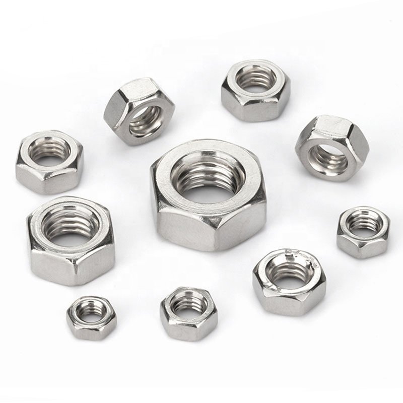 Fastener Ss Carbon Steel Galvanized Zinc Hex Bolt Nuts M24 10.9 Din 934 Carbon Steel Hex Nut