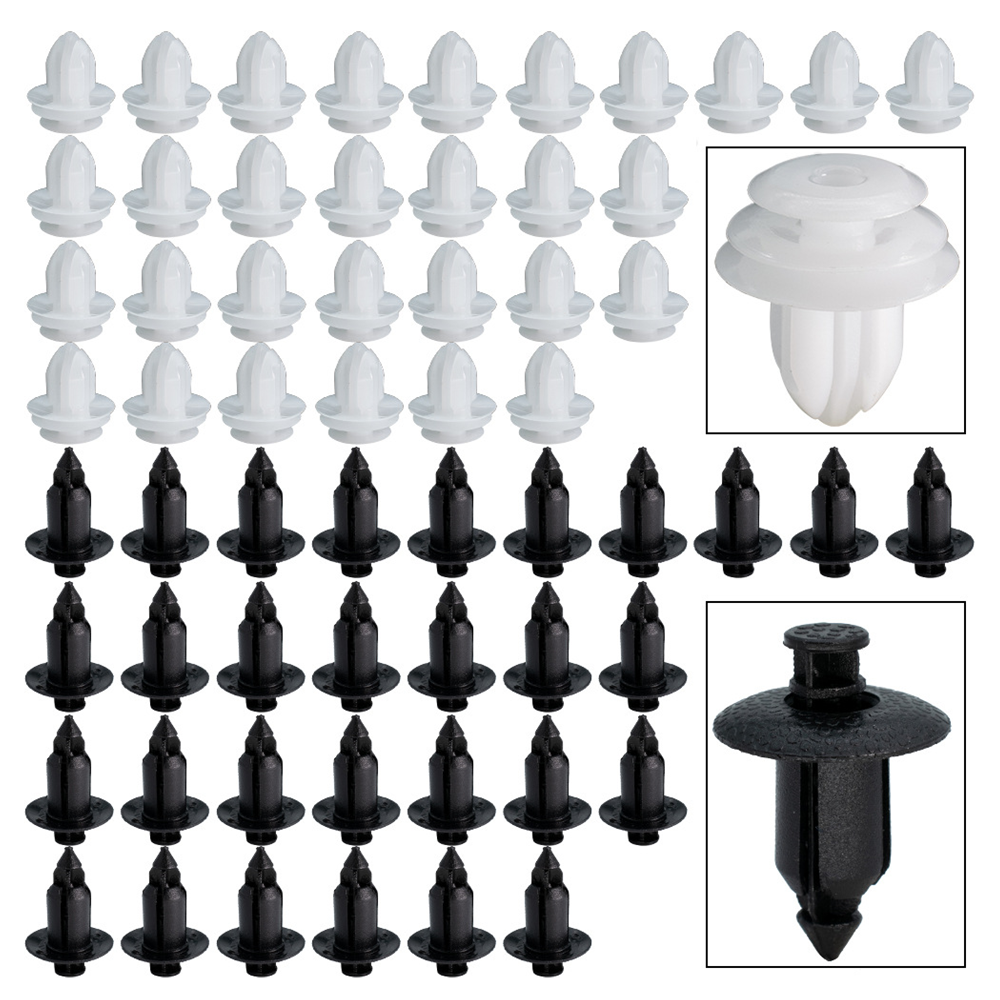 200PCS Car Push Retainer Clips & Auto Fasteners Auto Car Body Plastic Push Pin Rivet Fasteners Trim Panel